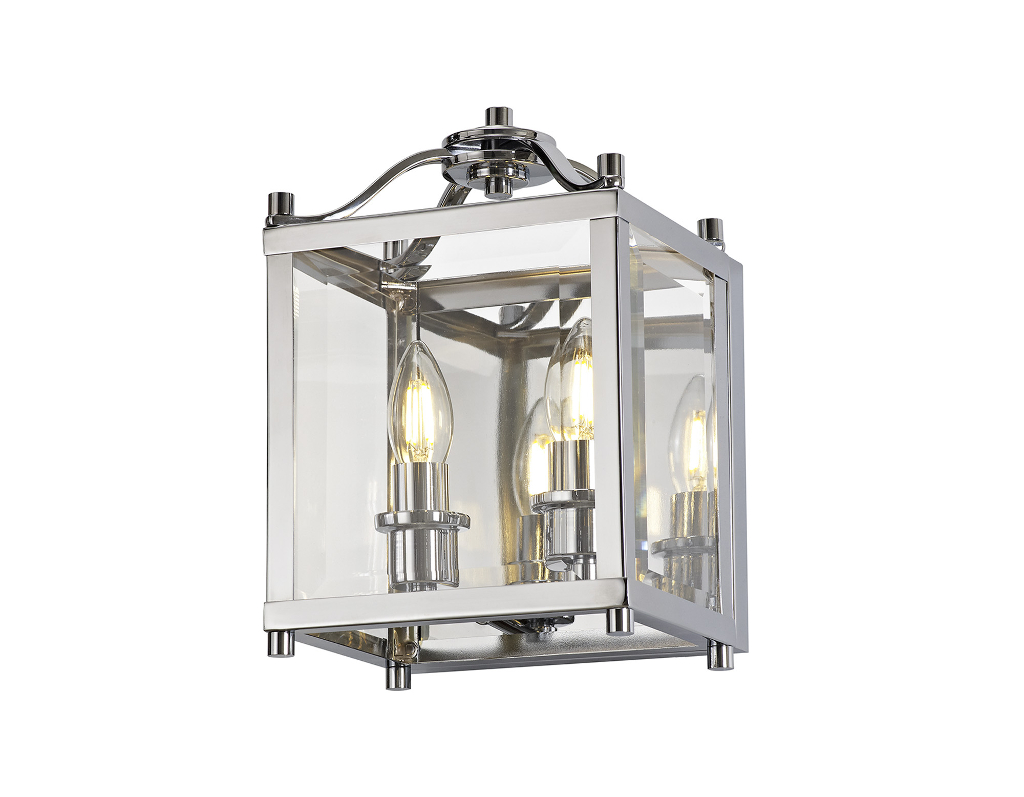 Aston Wall Lights Diyas Flush Wall Lights